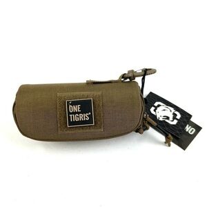 One Tigris Eyeglasses Hard Case Tactical Molle Zipper Olive Green Brand New